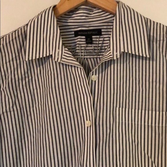 Banana Republic Stripe Button Down Shirt - Picture 3 of 4